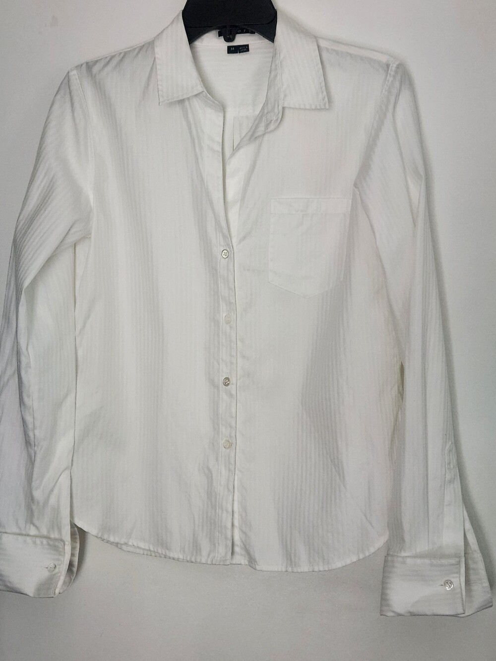 Theory Nilisa Blouse Top White Size Medium Cotton Careerwear Business